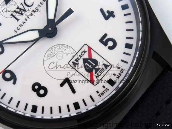 MIROTIME 0118 Pilot Black Ace BLSF 1:1 Best Edition White Lume Dial on Black Nylon Strap MIYOTA OnTrend 7021